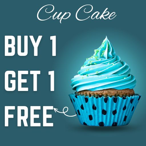 Cup Cake : Buy 1 & Get 1 Free